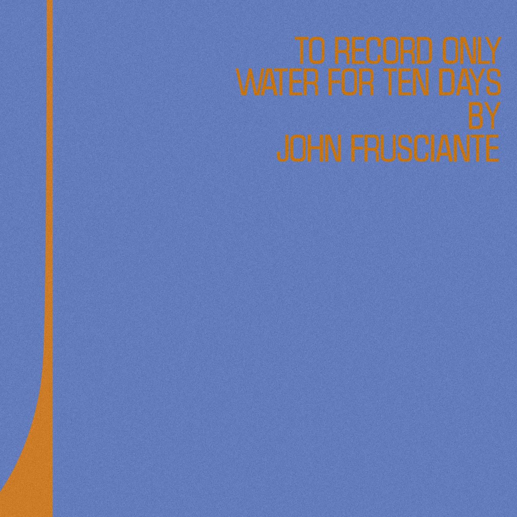 To Only Record Water for Ten Days - RSD 2026 (Vinyle) – Victor